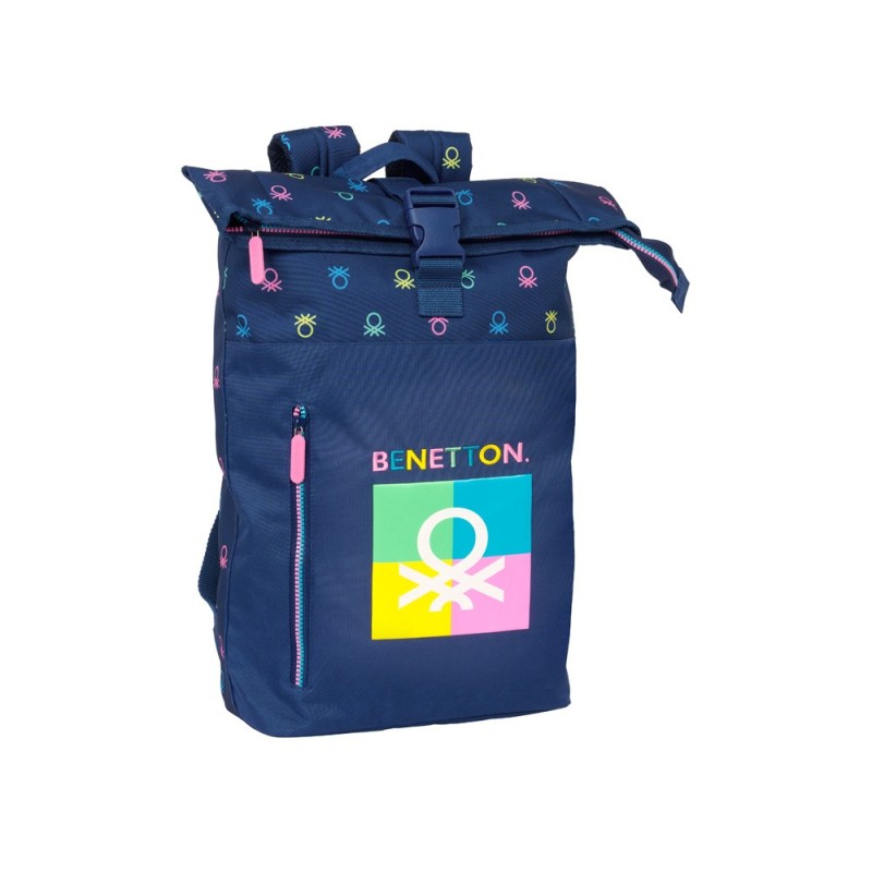 Mochila safta solapa para portatil 15,6\ benetton cool 130x280x420 mm