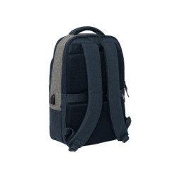 Mochila safta para portatil 15,6\  tablet  usb kappa dark navy 150x290x440 mm