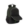 Mochila safta padel kappa black 170x300x420 mm