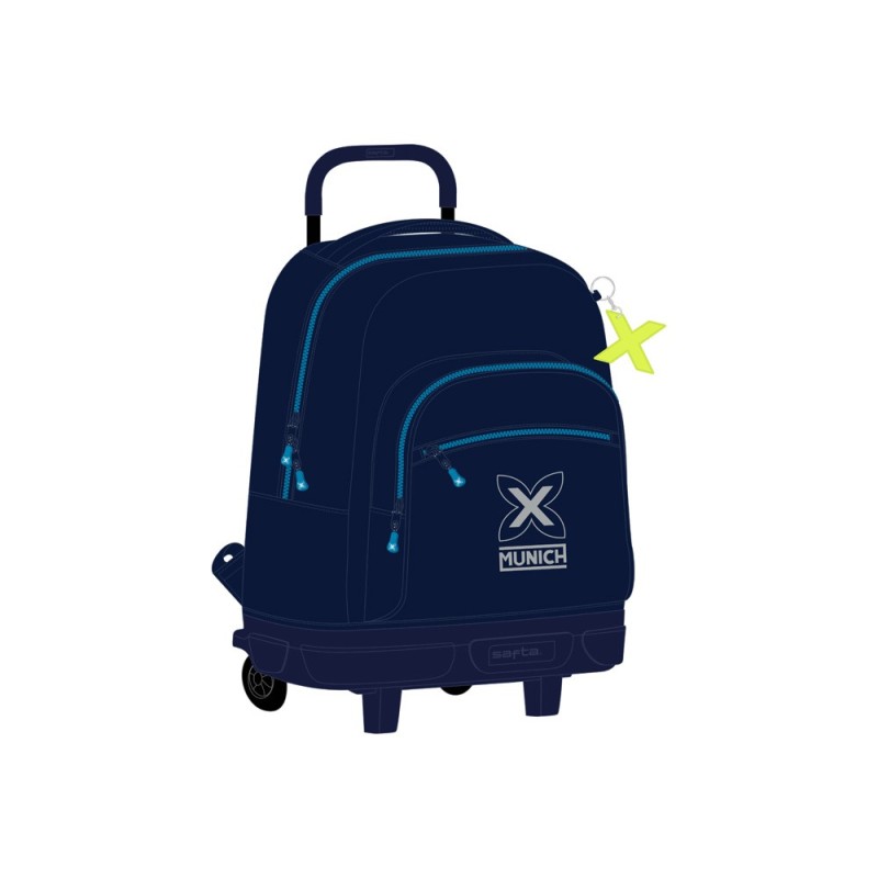 Mochila safta grande con ruedas compact extraible munich nautic 220x330x450 mm