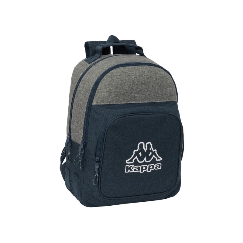 Mochila safta doble con cantoneras adaptable a carro kappa dark navy 150x320x420 mm