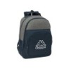 Mochila safta doble con cantoneras adaptable a carro kappa dark navy 150x320x420 mm