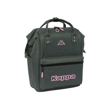 Mochila safta con asas para portatil 13\ kappa silver pink 190x270x400 mm