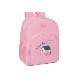 Mochila safta adaptable a carro reciclado glowlab kids sweet home 140x330x420 mm