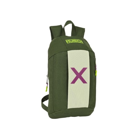 Mini mochila safta con cremallera vertical munich bright khaki 100x220x390 mm