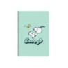 Cuaderno espiral safta tapa extradura folio 80 hojas cuadro 4 mm 60 gr snoopy groovy