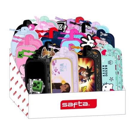 Expositor bolso escolar portatodo safta doble 230x315x235 mm