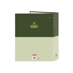 Carpeta safta carton folio 4 anillas lomo ancho munich bright khaki 60x270x300 mm