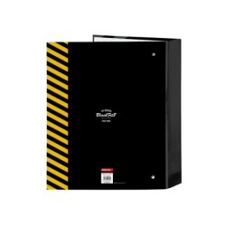 Carpeta safta carton folio 4 anillas lomo ancho blackfit8 zone 60x270x300 mm