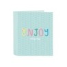 Carpeta safta carton folio 4 anillas lomo ancho blackfit8 enjoy 60x270x300 mm