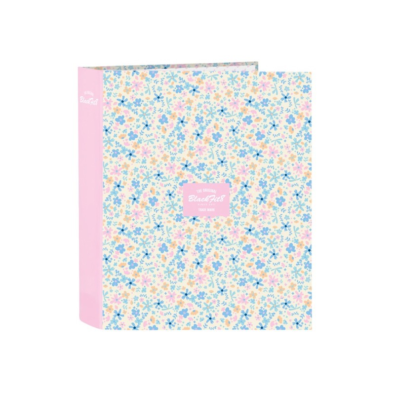 Carpeta safta carton folio 4 anillas lomo ancho blackfit8 blossom 60x270x300 mm