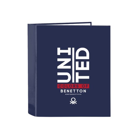 Carpeta safta carton folio 4 anillas lomo ancho benetton varsity 60x270x300 mm