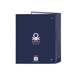 Carpeta safta carton folio 4 anillas lomo ancho benetton varsity 60x270x300 mm