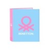 Carpeta safta carton folio 4 anillas lomo ancho benetton spring 60x270x300 mm