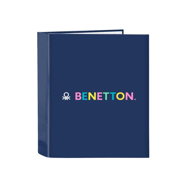 Carpeta safta carton folio 4 anillas lomo ancho benetton cool 60x270x300 mm