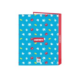 Carpeta safta carton folio 4 anillas mixtas mickey mouse fantastic 40x265x330 mm