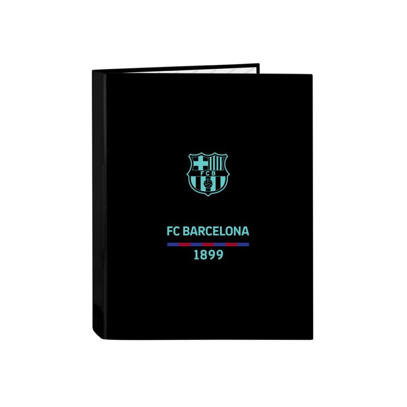 Carpeta safta carton folio 4 anillas mixtas f.c. barcelona 3 equipacion 23/24 40x265x330 mm