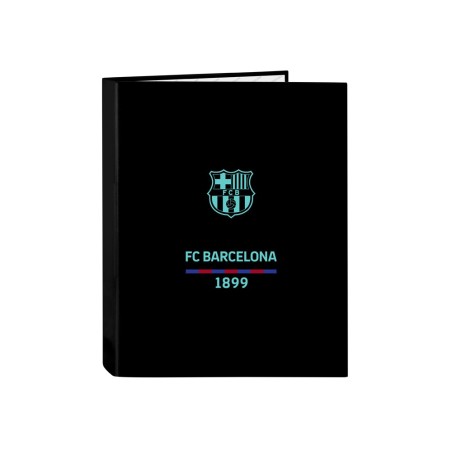 Carpeta safta carton folio 4 anillas mixtas f.c. barcelona 3 equipacion 23/24 40x265x330 mm