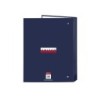 Carpeta safta carton folio 4 anillas mixtas benetton varsity 40x265x330 mm