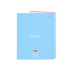 Carpeta safta carton folio 4 anillas mixtas benetton spring 40x265x330 mm