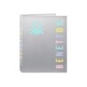 Carpeta safta carton folio 4 anillas mixtas benetton silver 40x265x330 mm
