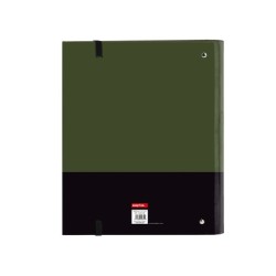 Carpeta con recambio safta din a4 tapa forrada 100 h 60 gr cuadro 5 mm con goma y 5 separadores safta dark forest