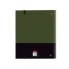 Carpeta con recambio safta din a4 tapa forrada 100 h 60 gr cuadro 5 mm con goma y 5 separadores safta dark forest