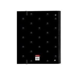 Carpeta con recambio safta din a4 tapa forrada 100 h 60 gr cuadro 5 mm con goma y 5 separadores safta california