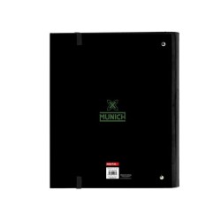 Carpeta con recambio safta din a4 tapa forrada 100 h 60 gr cuadro 5 mm con goma y 5 separadores munich caviar