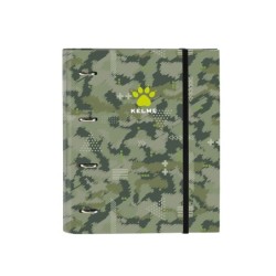 Carpeta con recambio safta din a4 tapa forrada 100 h 60 gr cuadro 5 mm con goma y 5 separadores kelme travel