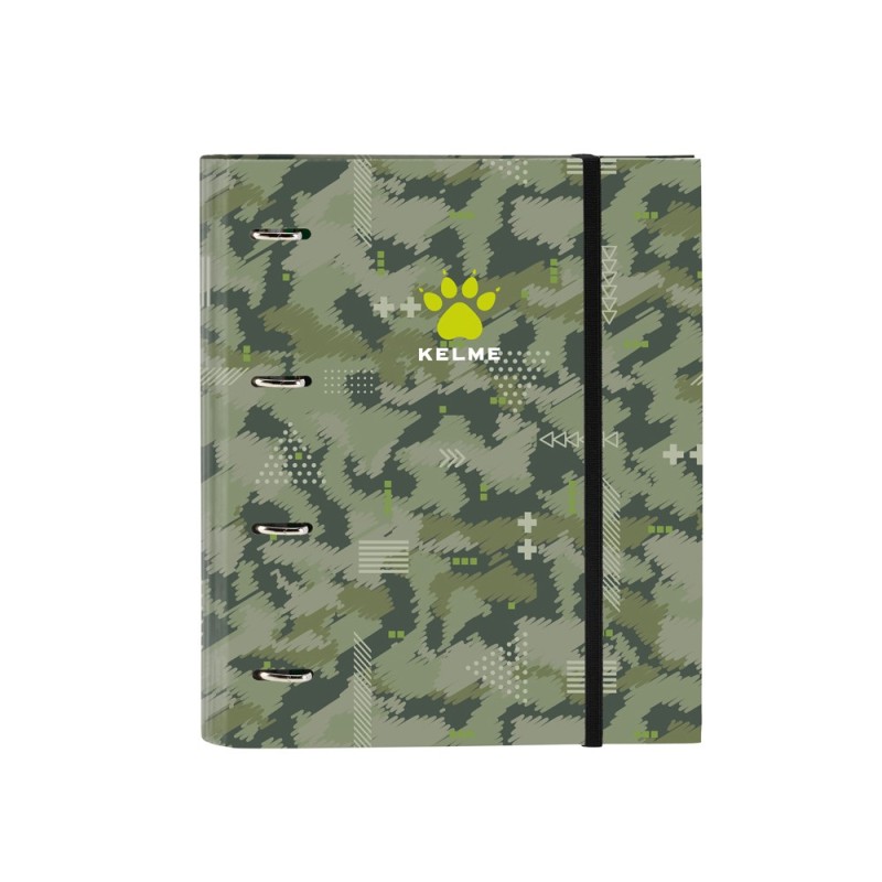 Carpeta con recambio safta din a4 tapa forrada 100 h 60 gr cuadro 5 mm con goma y 5 separadores kelme travel