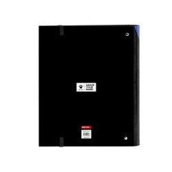Carpeta con recambio safta din a4 tapa forrada 100 h 60 gr cuadro 5 mm con goma y 5 separadores kelme royal
