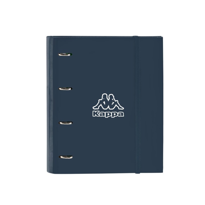 Carpeta con recambio safta din a4 tapa forrada 100 h 60 gr cuadro 5 mm con goma y 5 separadores kappa dark navy