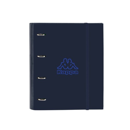 Carpeta con recambio safta din a4 tapa forrada 100 h 60 gr cuadro 5 mm con goma y 5 separadores kappa blue night