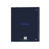 Carpeta con recambio safta din a4 tapa forrada 100 h 60 gr cuadro 5 mm con goma y 5 separadores kappa blue night