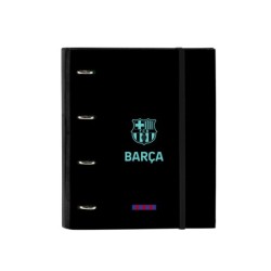 Carpeta con recambio safta din a4 tapa forrada 100 h 60 gr cuadro 5 mm con goma y 5 separadores f.c. barcelona 3
