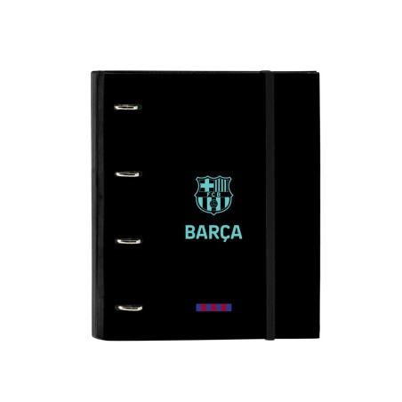 Carpeta con recambio safta din a4 tapa forrada 100 h 60 gr cuadro 5 mm con goma y 5 separadores f.c. barcelona 3