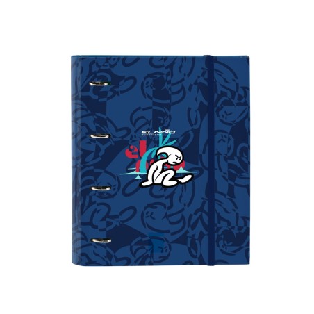 Carpeta con recambio safta din a4 tapa forrada 100 h 60 gr cuadro 5 mm con goma y 5 separadores el niño paradise