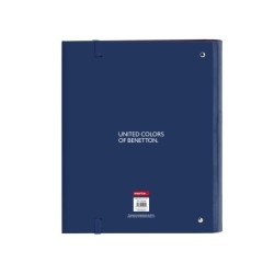Carpeta con recambio safta din a4 tapa forrada 100 h 60 gr cuadro 5 mm con goma y 5 separadores benetton cool