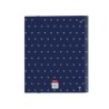 Carpeta con recambio safta din a4 tapa forrada 100 h 60 gr cuadro 5 mm con goma y 5 separadores paris