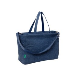 Bolso con bolsillo safta para portatil 14\ benetton denim 170x400x310 mm