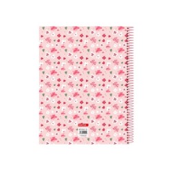 Cuaderno espiral safta microperforado din a4 tapa forrada 120 hojas cuadro 5 mm 60 gr vicky martin berrocal