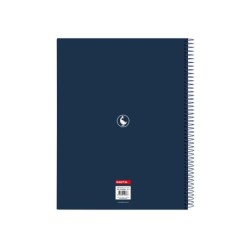 Cuaderno espiral safta microperforado din a4 tapa forrada 120 hojas cuadro 5 mm 60 gr el ganso classic
