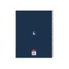 Cuaderno espiral safta microperforado din a4 tapa forrada 120 hojas cuadro 5 mm 60 gr el ganso classic