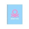 Cuaderno espiral safta microperforado din a4 tapa forrada 120 hojas cuadro 5 mm 60 gr benetton spring