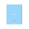 Cuaderno espiral safta microperforado din a4 tapa forrada 120 hojas cuadro 5 mm 60 gr benetton spring