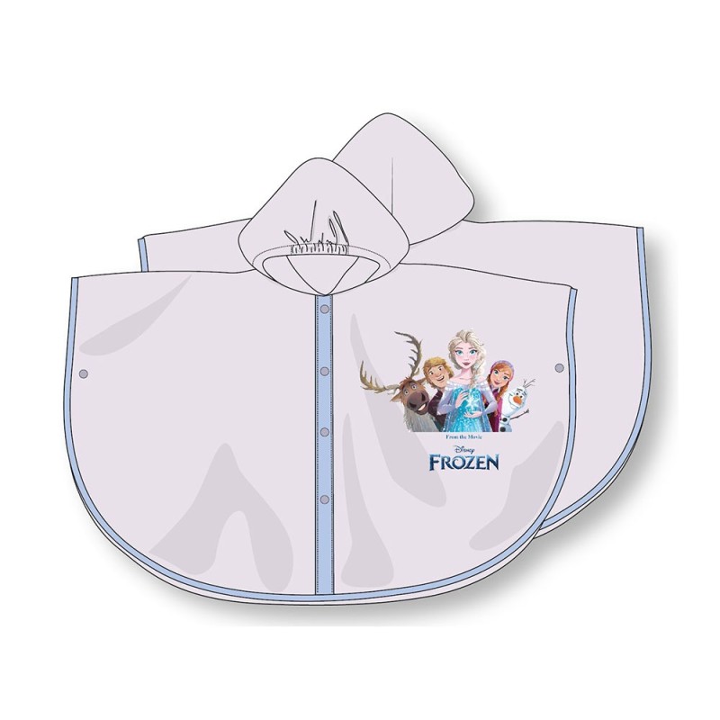 Poncho safta impermeable frozen pack de 8 unidades tallas surtidas