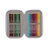 Plumier escolar safta triple 36 piezas wish 55x125x195 mm