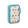 Plumier escolar safta doble pequeño 28 piezas baby shark surfing 40x125x195 mm