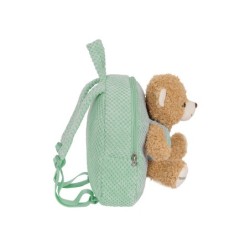 Mochila safta preescolar osito extraible verde 75x230x270 mm